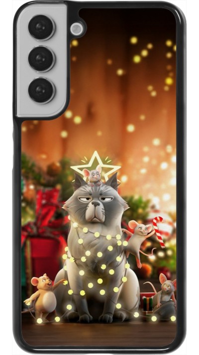 Samsung Galaxy S22+ Case Hülle - Christmas 25 Xmas Cat