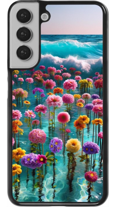 Coque Samsung Galaxy S22+ - Flower sea waves
