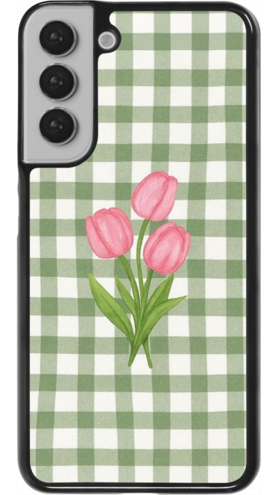 Coque Samsung Galaxy S22+ - Green vichy tulips Spring 2026