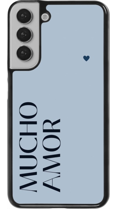 Coque Samsung Galaxy S22+ - Valentine 2024 mucho amor azul