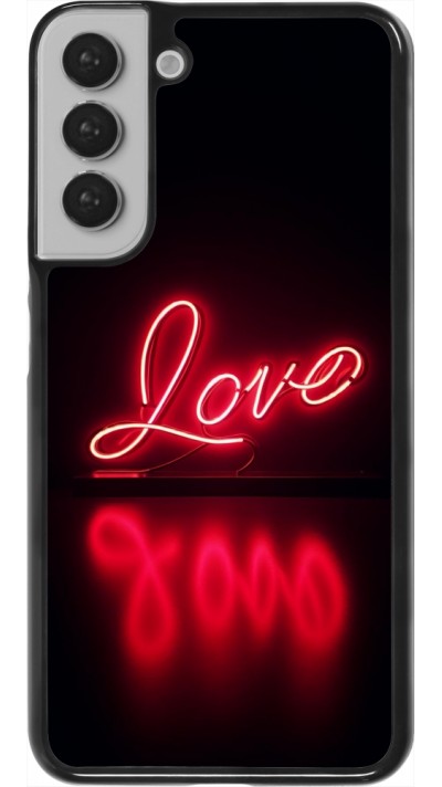Coque Samsung Galaxy S22+ - Valentine 2025 Neon Love