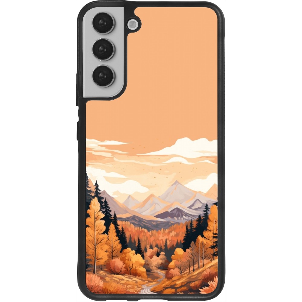 Coque Samsung Galaxy S22+ - Silicone rigide noir Autumn 25 Mountains