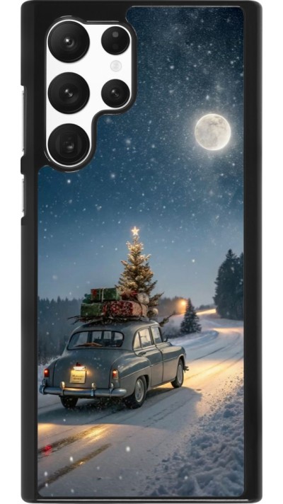 Samsung Galaxy S22 Ultra Case Hülle - Christmas 25 Car with Tree Xmas