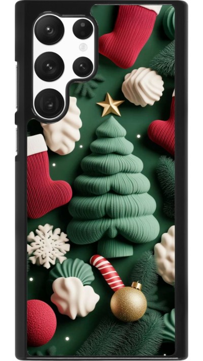 Samsung Galaxy S22 Ultra Case Hülle - Christmas 25 Christmas textiles