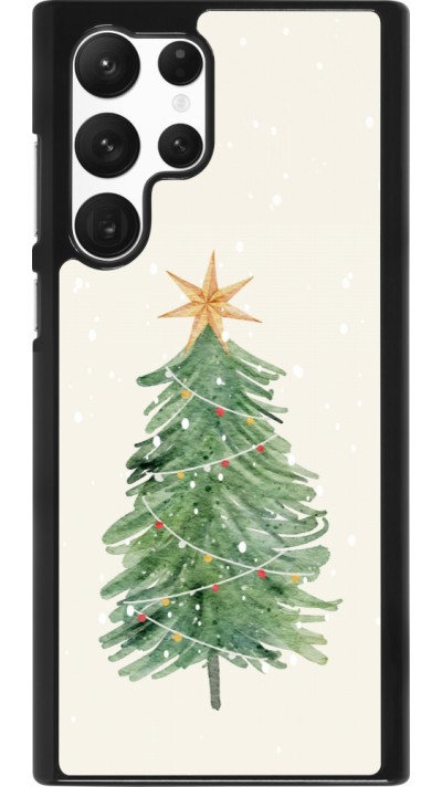 Samsung Galaxy S22 Ultra Case Hülle - Christmas 25 Sketch Tree