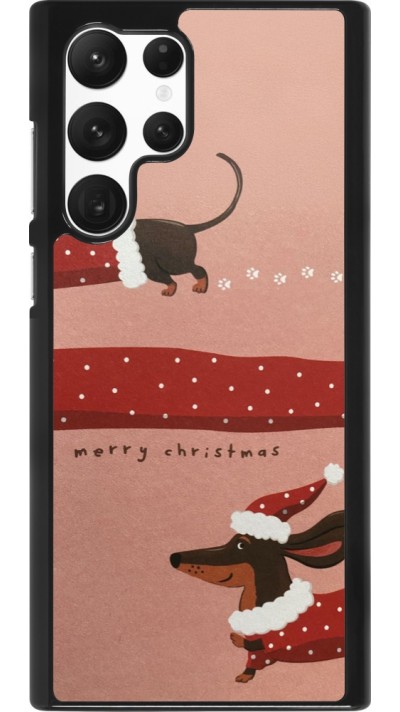 Samsung Galaxy S22 Ultra Case Hülle - Christmas 25 Teckel Merry Xmas