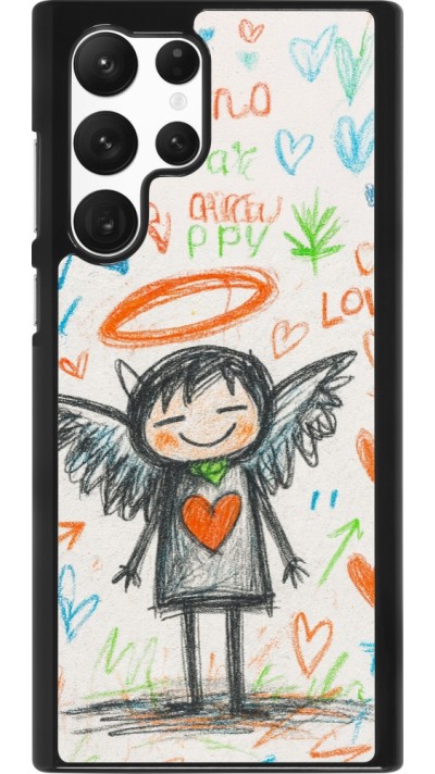 Coque Samsung Galaxy S22 Ultra - Little Angel Sketch Love