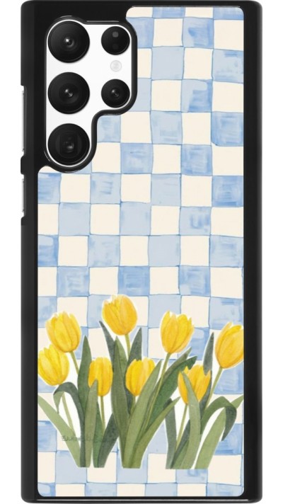 Coque Samsung Galaxy S22 Ultra - Blue vichy tulips Spring 2026