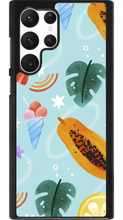 Coque Samsung Galaxy S22 Ultra - Summer 2025 Pattern papaya