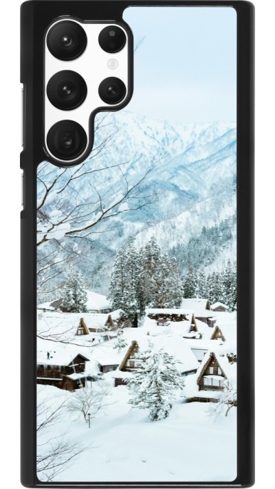 Samsung Galaxy S22 Ultra Case Hülle - Winter 25 Winter snowy landscape