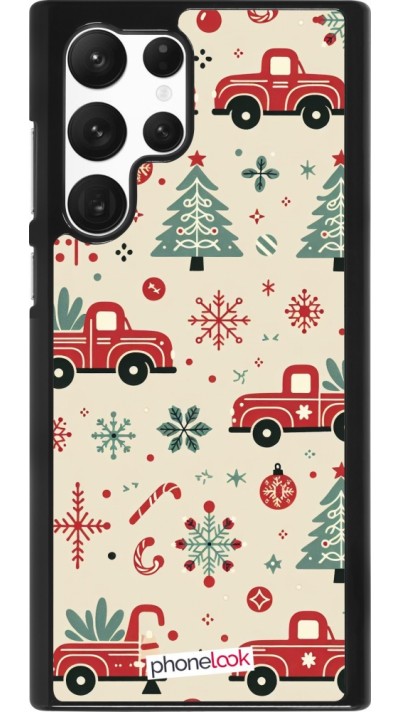 Samsung Galaxy S22 Ultra Case Hülle - Weihnachten 2024 Lkw Tanne