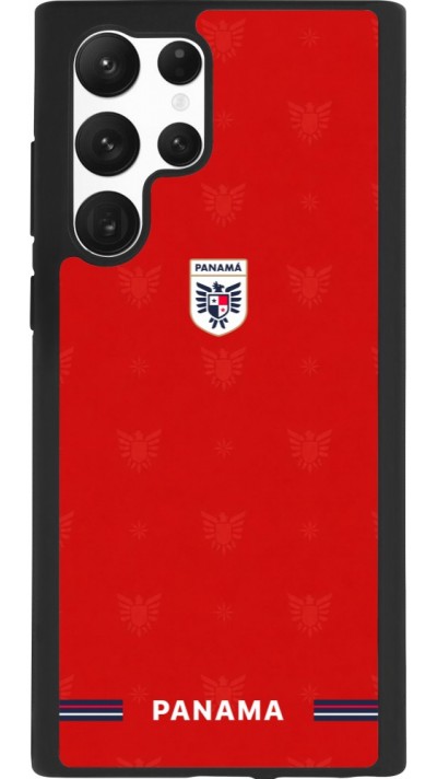 Coque Samsung Galaxy S22 Ultra - Silicone rigide noir Maillot de football Panama 2026 personnalisable