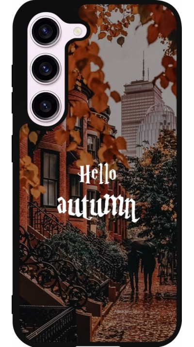 Coque Samsung Galaxy S23 - Silicone rigide noir Autumn 25 Hello autumn
