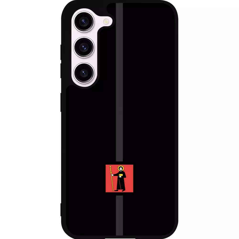 Coque Samsung Galaxy S23 - Silicone rigide noir Canton GL noir