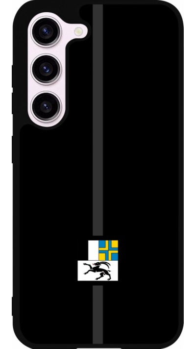 Coque Samsung Galaxy S23 - Silicone rigide noir Canton GR noir