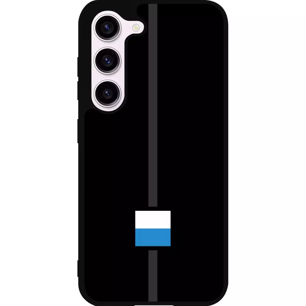 Coque Samsung Galaxy S23 - Silicone rigide noir Canton LU noir