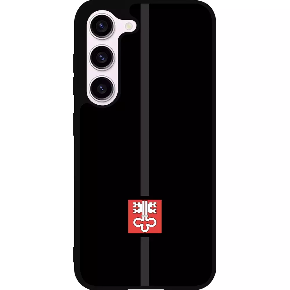 Coque Samsung Galaxy S23 - Silicone rigide noir Canton NW noir