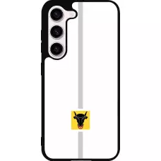 Coque Samsung Galaxy S23 - Silicone rigide noir Canton UR blanc