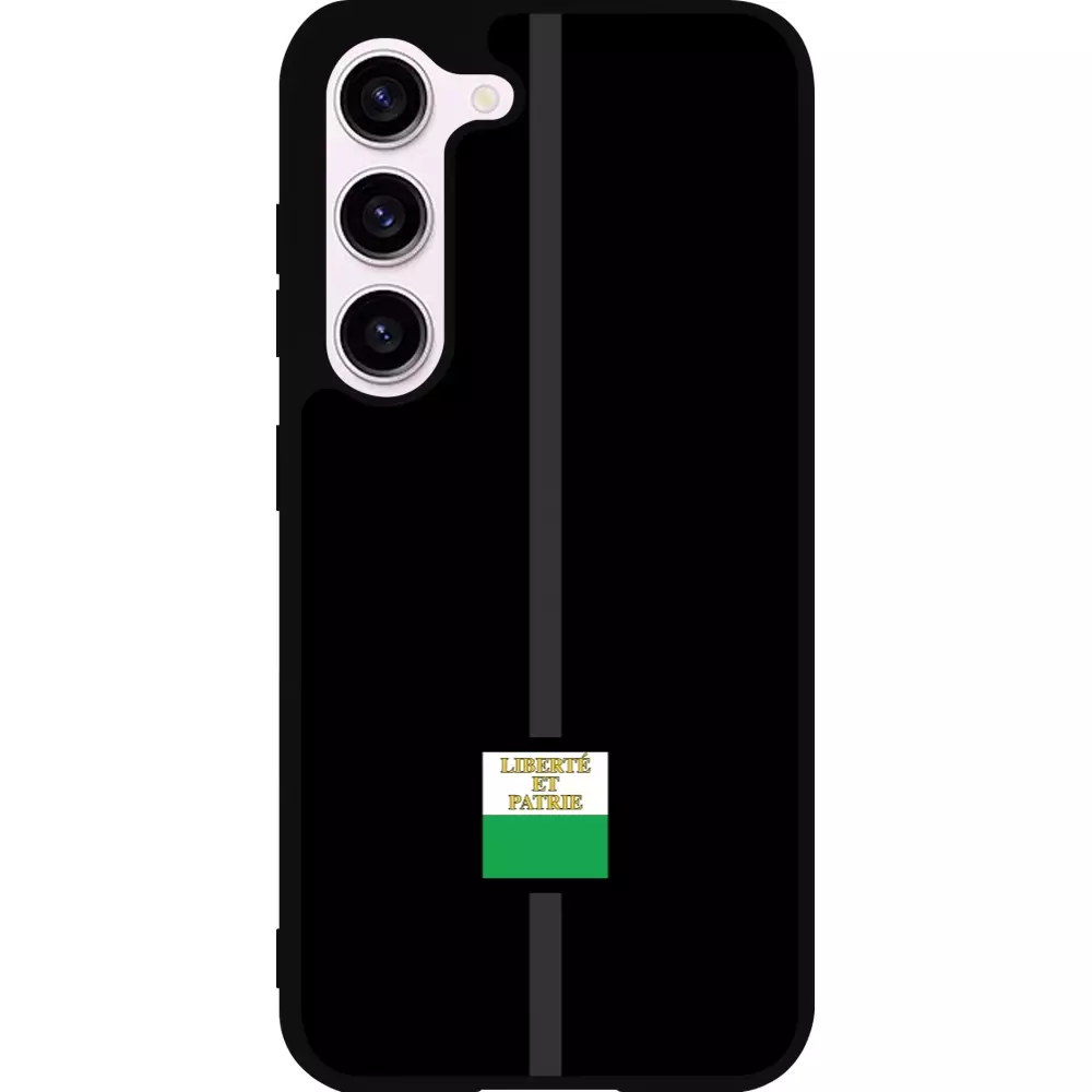 Coque Samsung Galaxy S23 - Silicone rigide noir Canton VD noir
