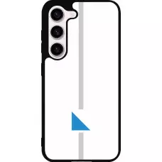 Coque Samsung Galaxy S23 - Silicone rigide noir Canton ZH blanc