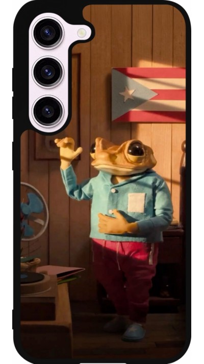 Samsung Galaxy S23 Case Hülle - Silikon schwarz Dancing frog DTMF