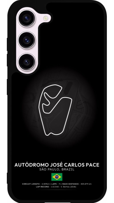 Samsung Galaxy S23 Case Hülle - Silikon schwarz F1 Track 2025 Brazil