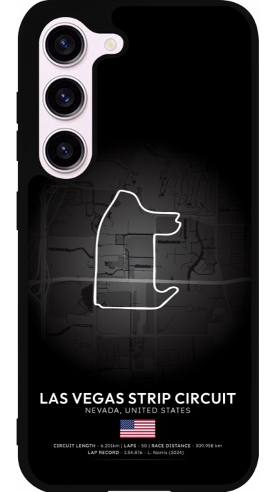 Samsung Galaxy S23 Case Hülle - Silikon schwarz F1 Track 2025 Las Vegas