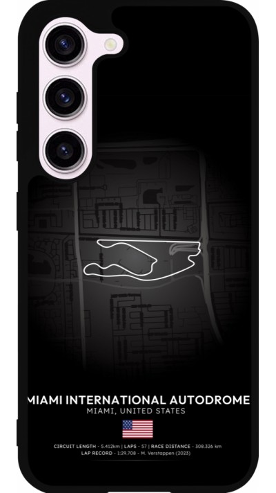Samsung Galaxy S23 Case Hülle - Silikon schwarz F1 Track 2025 Miami
