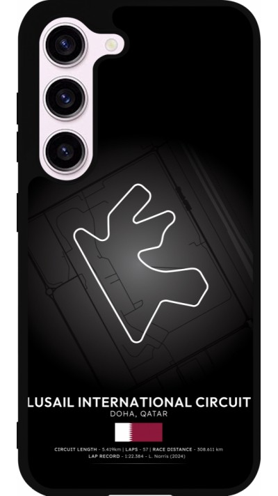 Samsung Galaxy S23 Case Hülle - Silikon schwarz F1 Track 2025 Qatar