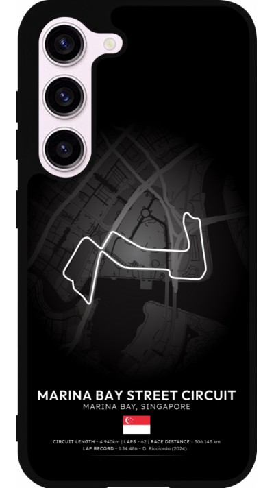 Samsung Galaxy S23 Case Hülle - Silikon schwarz F1 Track 2025 Singapore