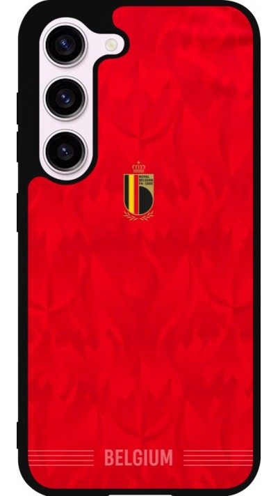Samsung Galaxy S23 Case Hülle - Silikon schwarz Belgien 2026 personalisierbares Fussballtrikot