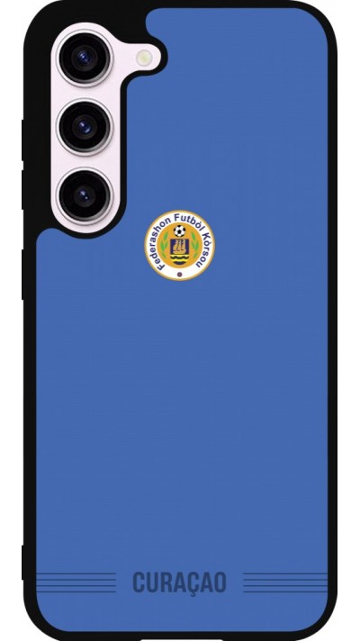Samsung Galaxy S23 Case Hülle - Silikon schwarz Curaçao 2026 personalisierbares Fussballtrikot