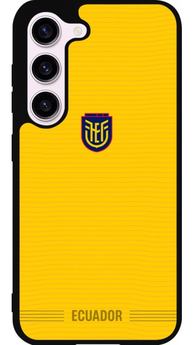 Samsung Galaxy S23 Case Hülle - Silikon schwarz Ecuador 2026 personalisierbares Fussballtrikot