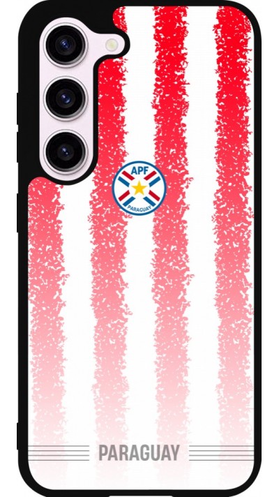 Samsung Galaxy S23 Case Hülle - Silikon schwarz Paraguay 2026 personalisierbares Fussballtrikot