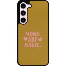 Coque Samsung Galaxy S23 - Silicone rigide noir Mom 2026 Are Magic