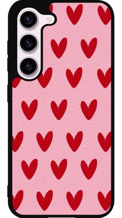 Coque Samsung Galaxy S23 - Silicone rigide noir Saint Valentines Day 26 Pattern heart