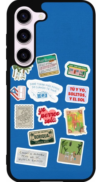 Samsung Galaxy S23 Case Hülle - Silikon schwarz Seals of the Dominican Republic DTMF