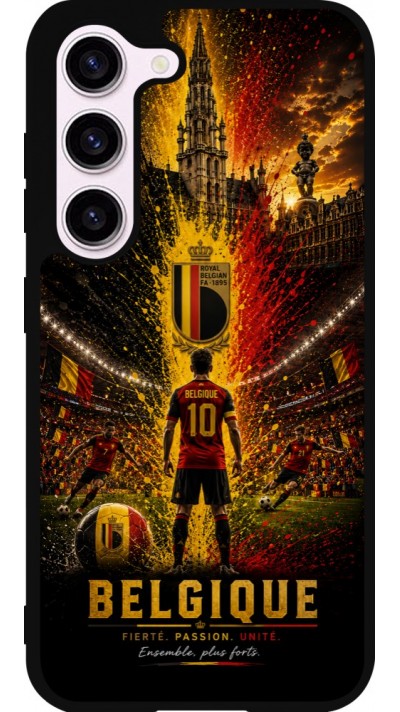 Samsung Galaxy S23 Case Hülle - Silikon schwarz Fussball Belgien splash 2026