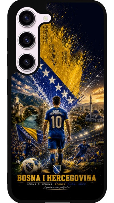 Samsung Galaxy S23 Case Hülle - Silikon schwarz Fussball Bosnien und Herzegowina splash 2026