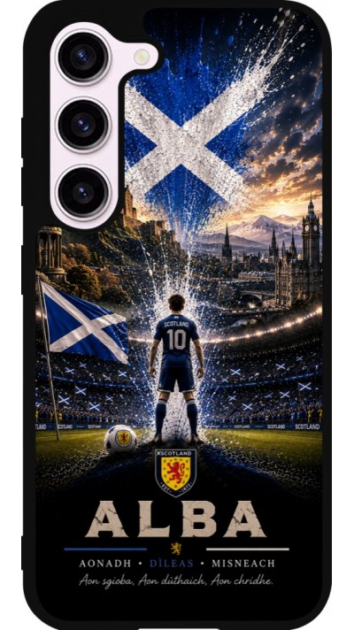 Samsung Galaxy S23 Case Hülle - Silikon schwarz Fussball Schottland splash 2026
