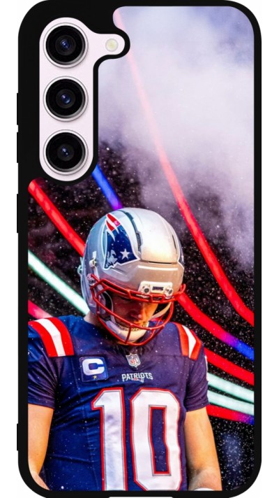Coque Samsung Galaxy S23 - Silicone rigide noir Super Bowl 26 Patriots 3