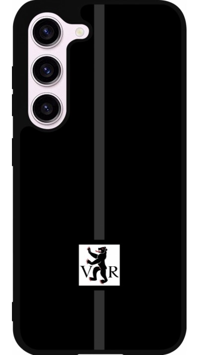 Coque Samsung Galaxy S23 FE - Silicone rigide noir Canton AR noir