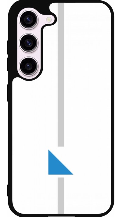 Coque Samsung Galaxy S23 FE - Silicone rigide noir Canton ZH blanc