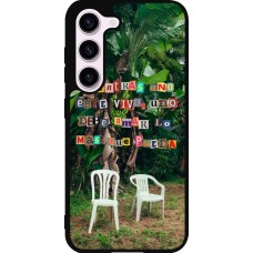 Coque Samsung Galaxy S23 FE - Silicone rigide noir Chairs DTMF