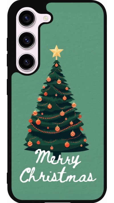 Samsung Galaxy S23 FE Case Hülle - Silikon schwarz Christmas 25 Xmas Tree