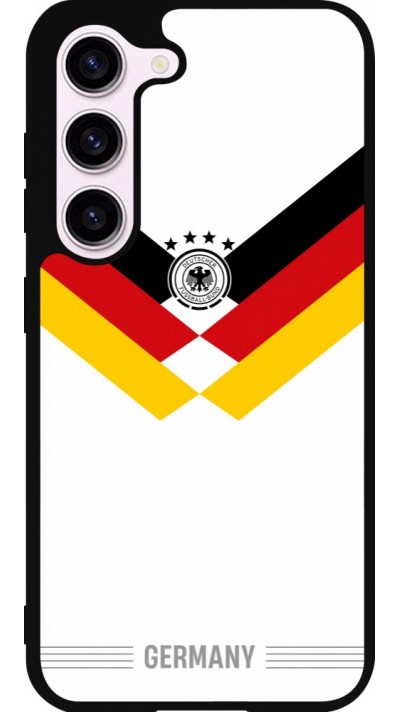 Coque Samsung Galaxy S23 FE - Silicone rigide noir Maillot de football Allemagne 2026 personnalisable