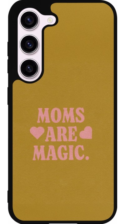 Coque Samsung Galaxy S23 FE - Silicone rigide noir Mom 2026 Are Magic