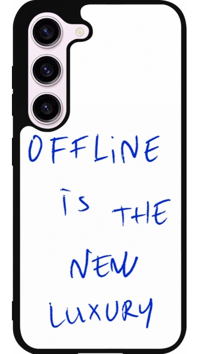 Coque Samsung Galaxy S23 FE - Silicone rigide noir Offline is the new luxury
