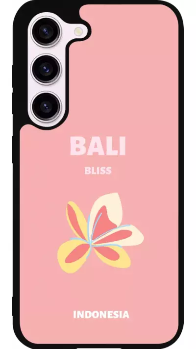 Coque Samsung Galaxy S23 FE - Silicone rigide noir Pop Summer Destination Bali