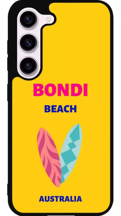 Coque Samsung Galaxy S23 FE - Silicone rigide noir Pop Summer Destination Bondi